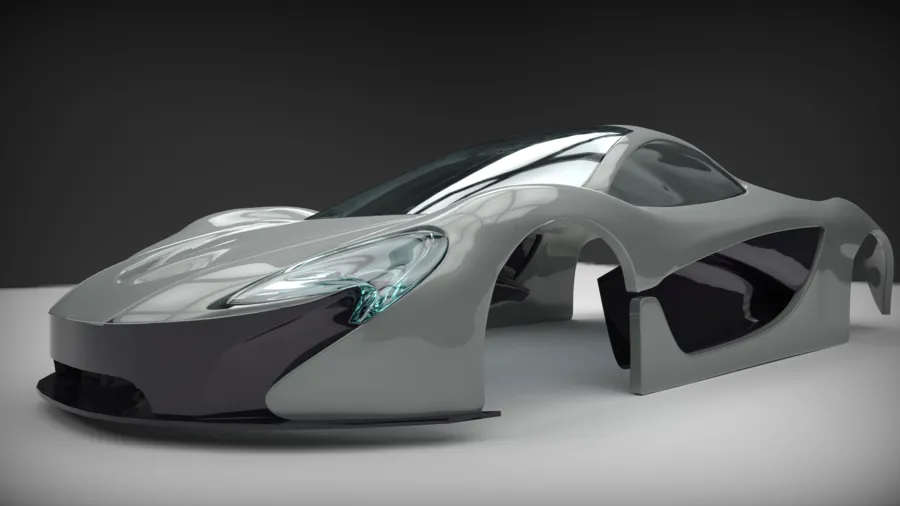 McLaren P1 body shell studio render